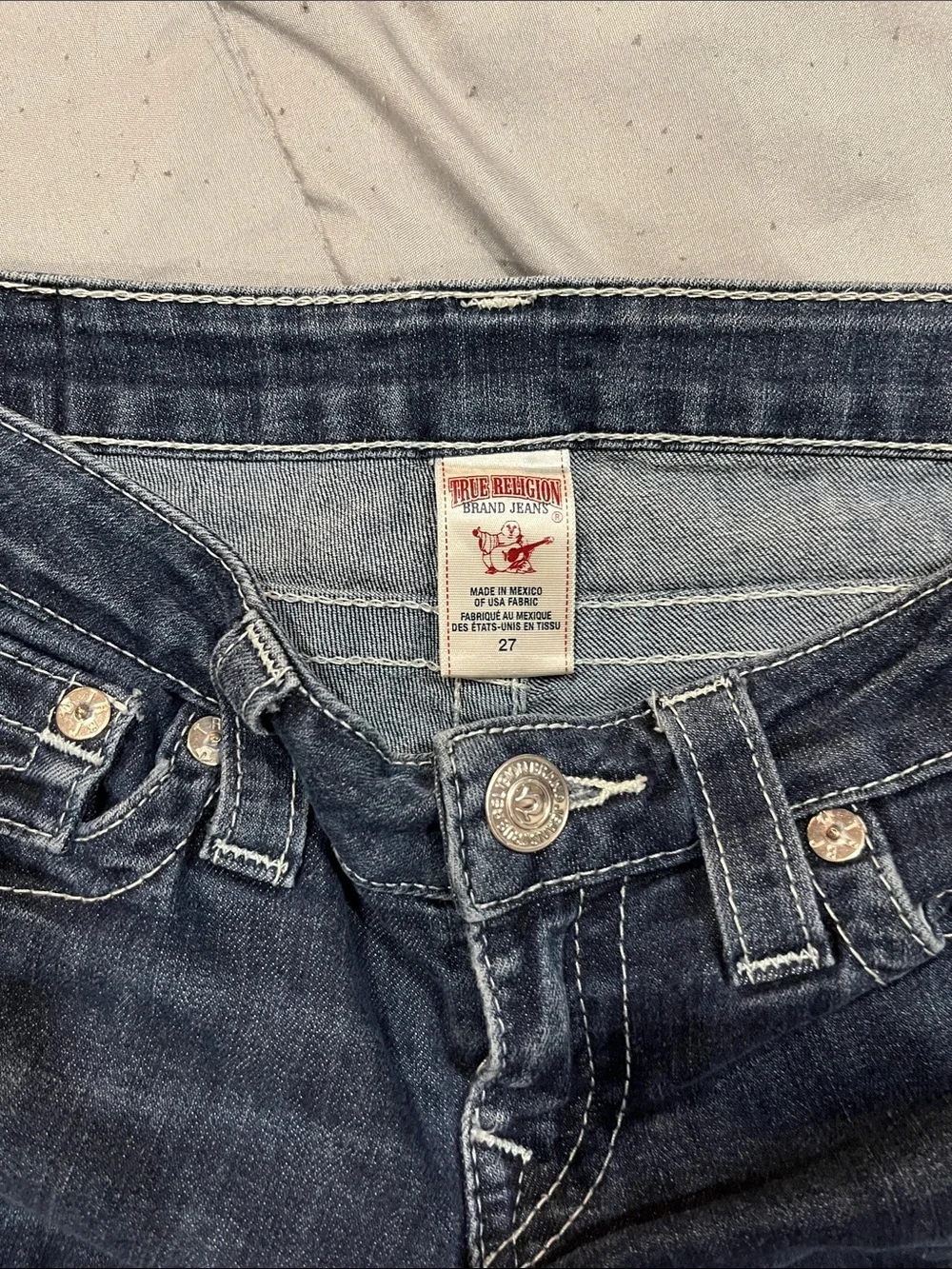 True Religion Women's Dark Indigo Bootcut Leg Jeans - Picture 4 of 5
